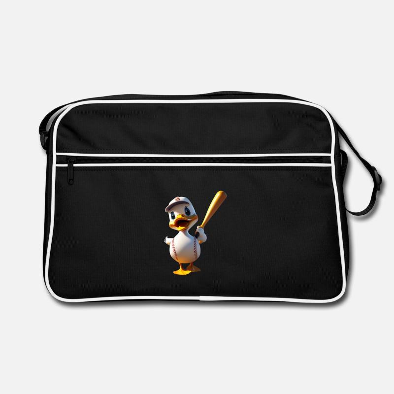 Dessin animé de baseball batteur de canard Sac Retro