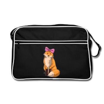 Nœud en Cheveux de Renard - Sac Retro - noir/blanc - Devant