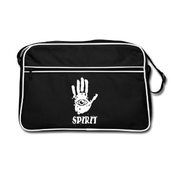 Trace de main yoga - Sac Retro - noir/blanc - Devant