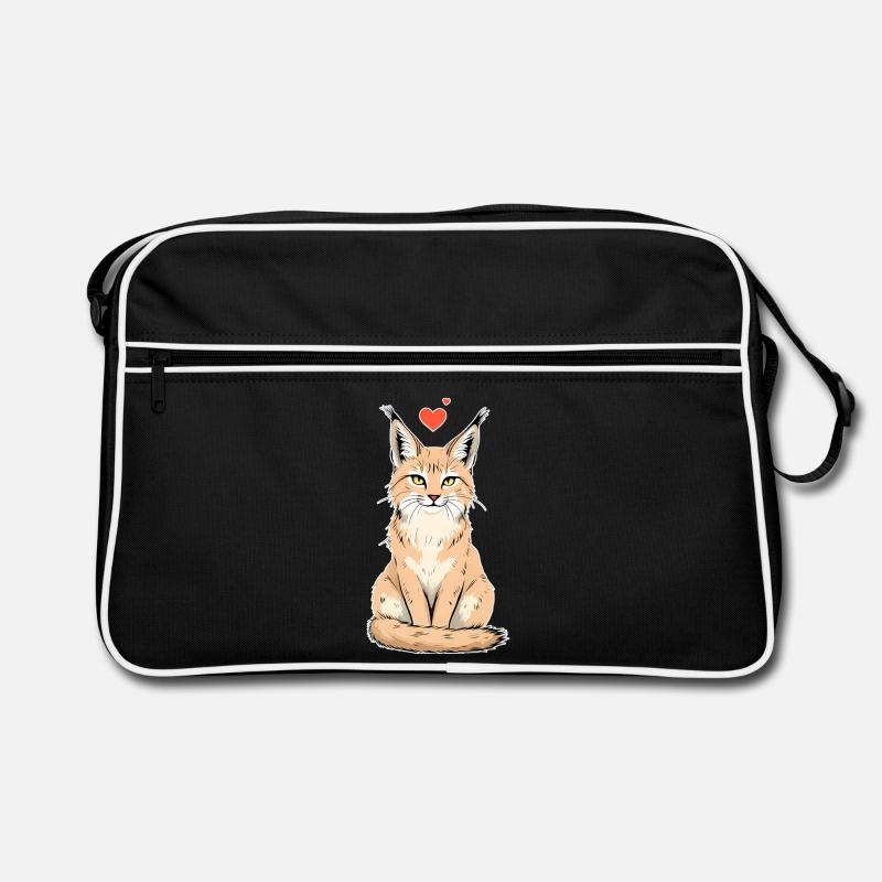 Luchs mit Herz – Wild & Liebevoll Retro Tasche