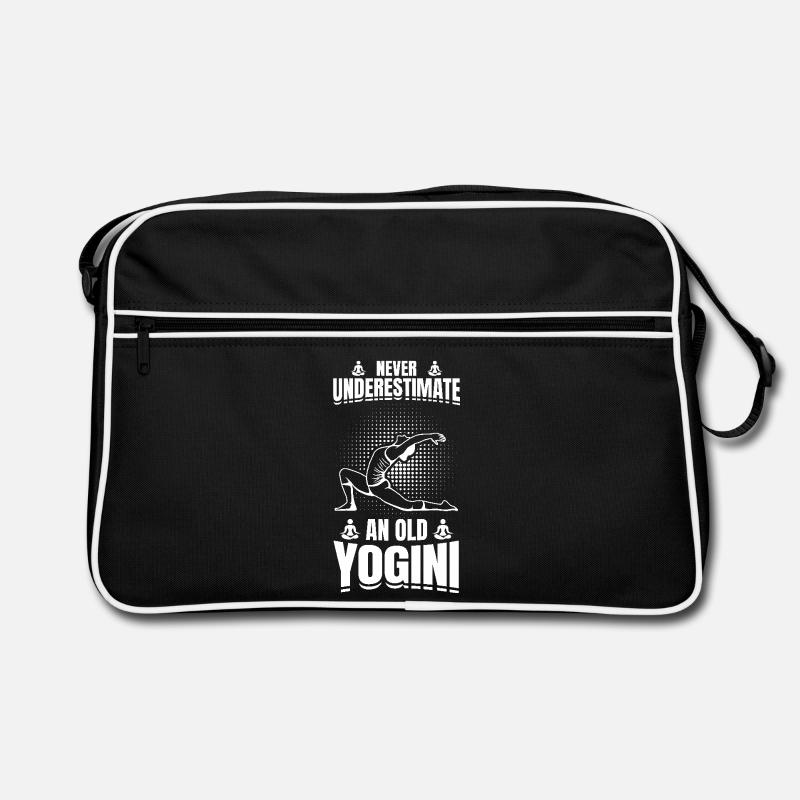 Never underestimate an old yogini Retro Bag