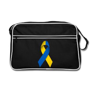 Ukrainian Peace Loop - Retro Bag - black/white - Front