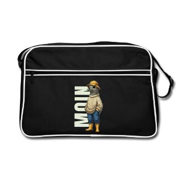 Moin Sea Lion Coastal Outfit North Sea - Retro Bag - black/white - Front