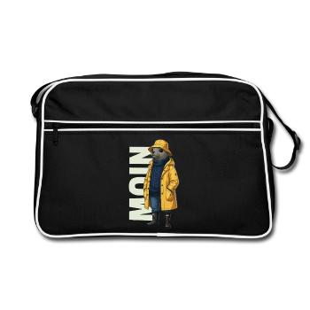 Seal Moin – Conception d’imperméable - Sac Retro - noir/blanc - Devant