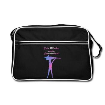 Acrobaties sportives de Real Girl - Sac Retro - noir/blanc - Devant
