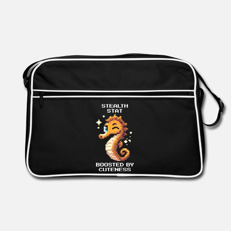Süß & unsichtbar | Seepferdchen Retro Tasche