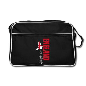 Made in England, born in England - Retro Bag - black/white - Front