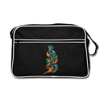 Souffleur - Sac Retro - noir/blanc - Devant