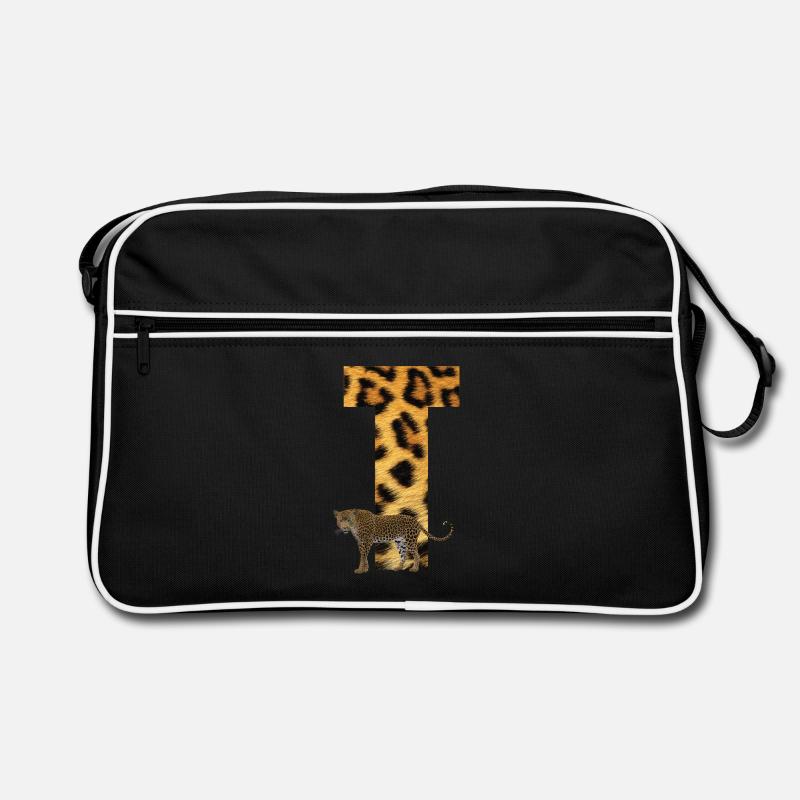 leopard t - Retro Tasche - Schwarz/Weiß