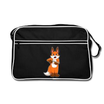 Fox Fusil de chasse - Sac Retro - noir/blanc - Devant