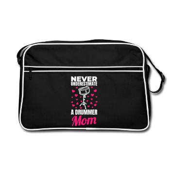 Mère batteuse - Sac Retro - noir/blanc - Devant