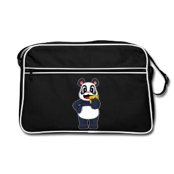 Panda Poker Poker Cards - Retro Bag - black/white - Front