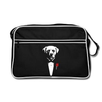 An offer you can't refuse - Retro Bag - black/white - Front