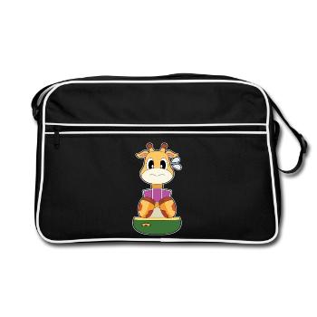 Giraffe Poker Cartes de Poker - Sac Retro - noir/blanc - Devant