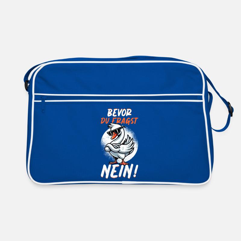 Bevor Du Fragst Nein Schwan Schlechte Laune Retro Tasche