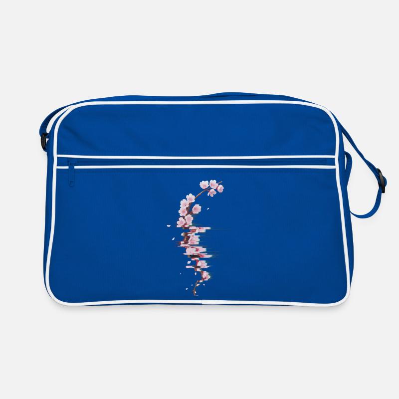 Branche moderne de Fleurs de cerisier glitch Sac Retro