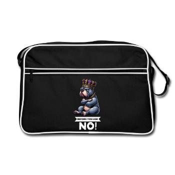 Before You Ask American Bully Bully Pit Bullys - Retro Bag - black/white - Front
