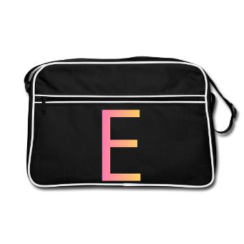 E - Retro Bag - black/white - Front