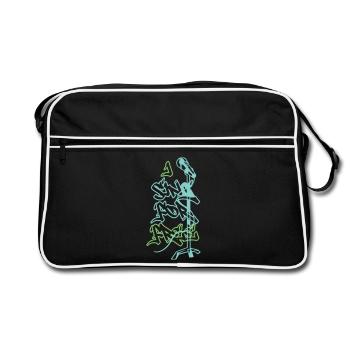 I Sing for Free - Retro Bag - black/white - Front