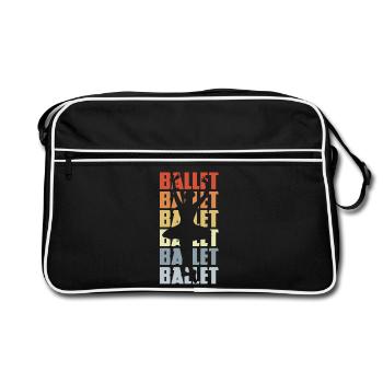 Vintage Ballet - Sac Retro - noir/blanc - Devant