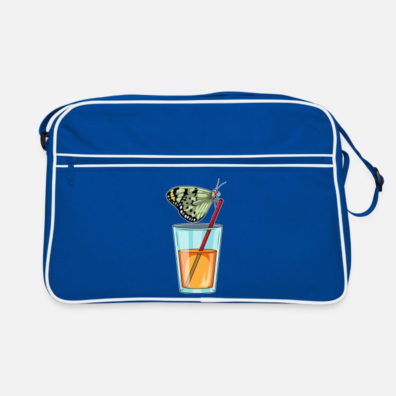 Schmetterling Saft Retro Tasche