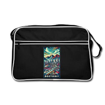 Conception de voyage à Monterrey et à Mexico - Sac Retro - noir/blanc - Devant