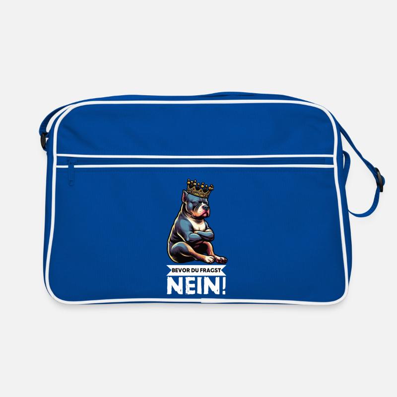 Bevor Du Fragst Nein American Bully Bully Pit Retro Tasche