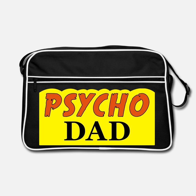 Psycho Dad - Retro Tasche - Schwarz/Weiß
