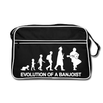 Development of a Banjo Player - Retro Bag - black/white - Front