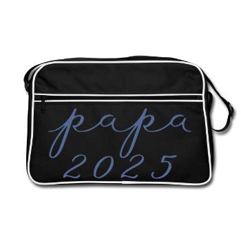 Dad Est.2025 Chemise-Chemise Papa - Sac Retro - noir/blanc - Devant