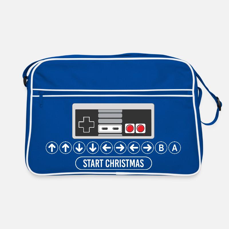 Cheat Code Start Christmas Gaming Gamer Video Game Retro Bag