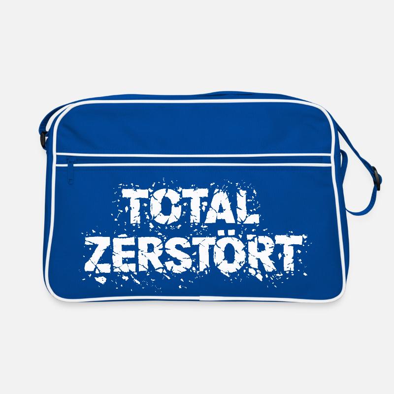 Totalement détruit - Déclaration de conception grunge Sac Retro