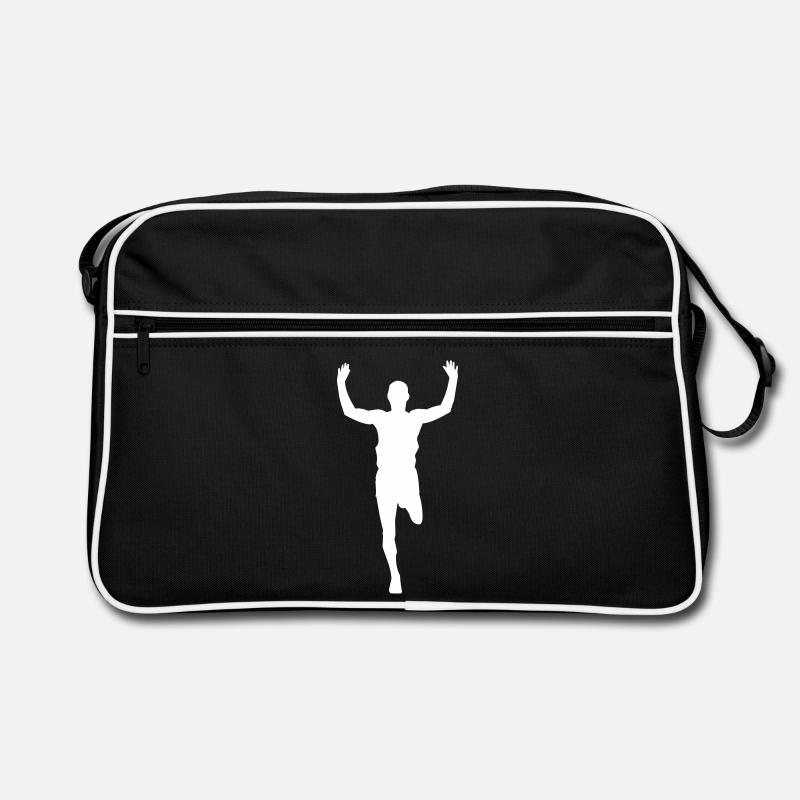 Marathon marathon runner - design Retro Bag