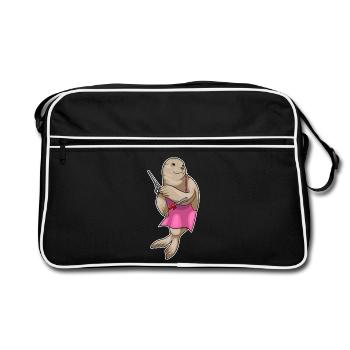 Sceaux-coiffeur Seal - Sac Retro - noir/blanc - Devant
