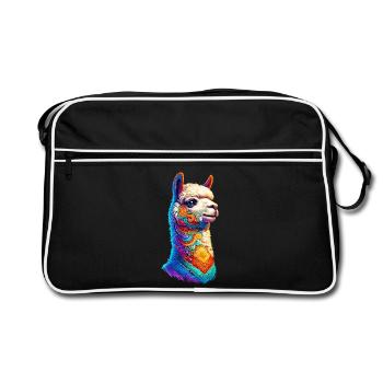 Alpaca - Retro Bag - black/white - Front