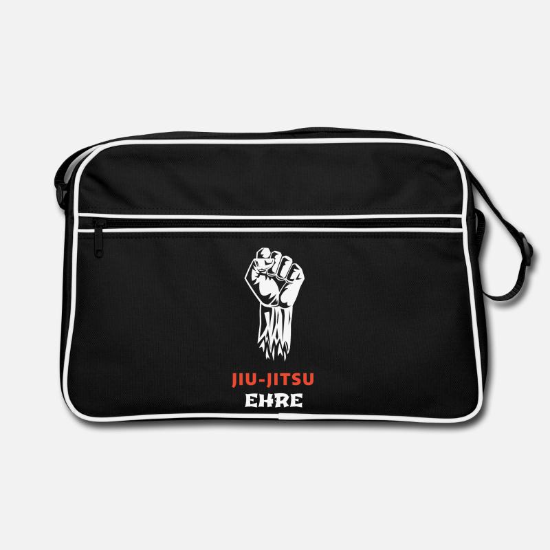 JIU-JITSU: Honor above all else - Retro Bag - black/white