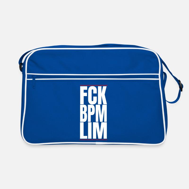 FCK BPM LIM HARD TECHNO NE MEURT JAMAIS Sac Retro