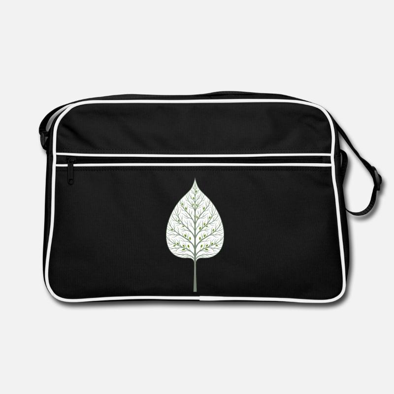 Arbre caché dans la feuille Sac Retro