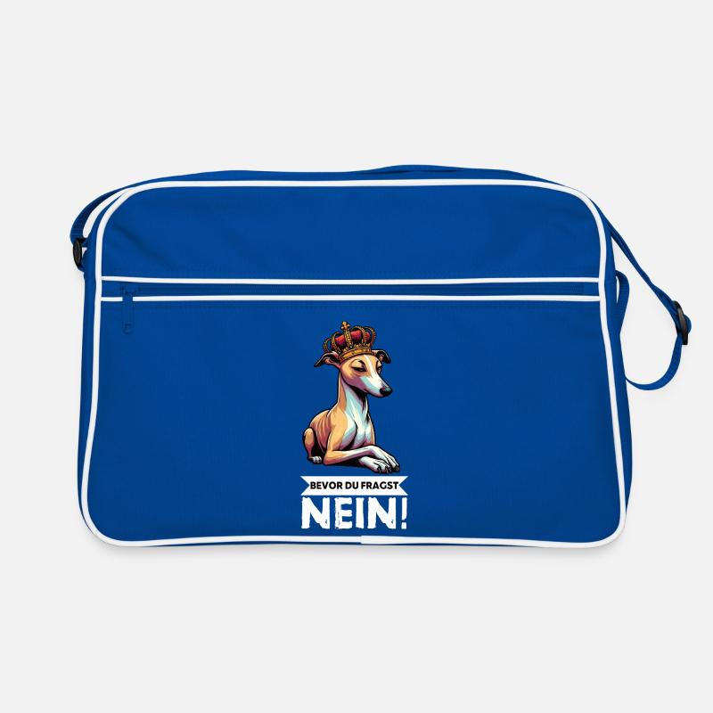 Avant de demander aux Whippets Greyhound Whippets Sac Retro