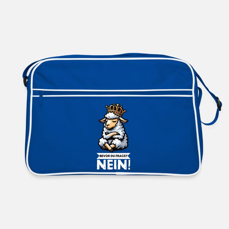 Bevor Du Fragst Schaf Schafe Schäfer Schafhalter  Retro Tasche