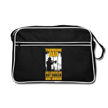Père tromboniste Tromboniste Tromboniste - Sac Retro - noir/blanc - Devant