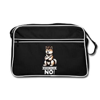 Before You Ask Akita Akita Owner Akita Lovers - Retro Bag - black/white - Front
