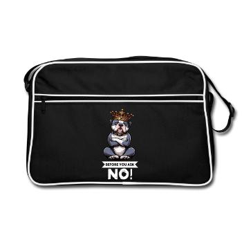 Before You Ask American Bully Bully Pit Bullys - Retro Bag - black/white - Front