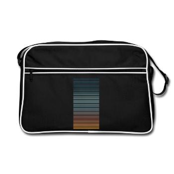 ATMOSPHERE - Retro Tasche - Schwarz/Weiß - Vorne