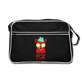 Cooler Fuchs - Retro Tasche - Schwarz/Weiß - Vorne