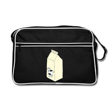 sac de lait - Sac Retro - noir/blanc - Devant