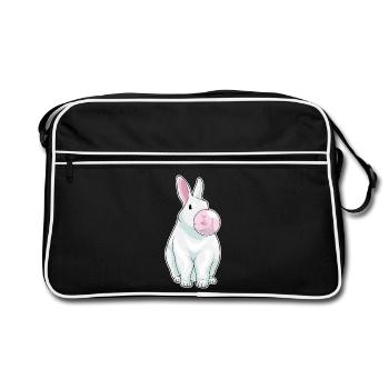 Gomme à mâcher de lapin - Sac Retro - noir/blanc - Devant