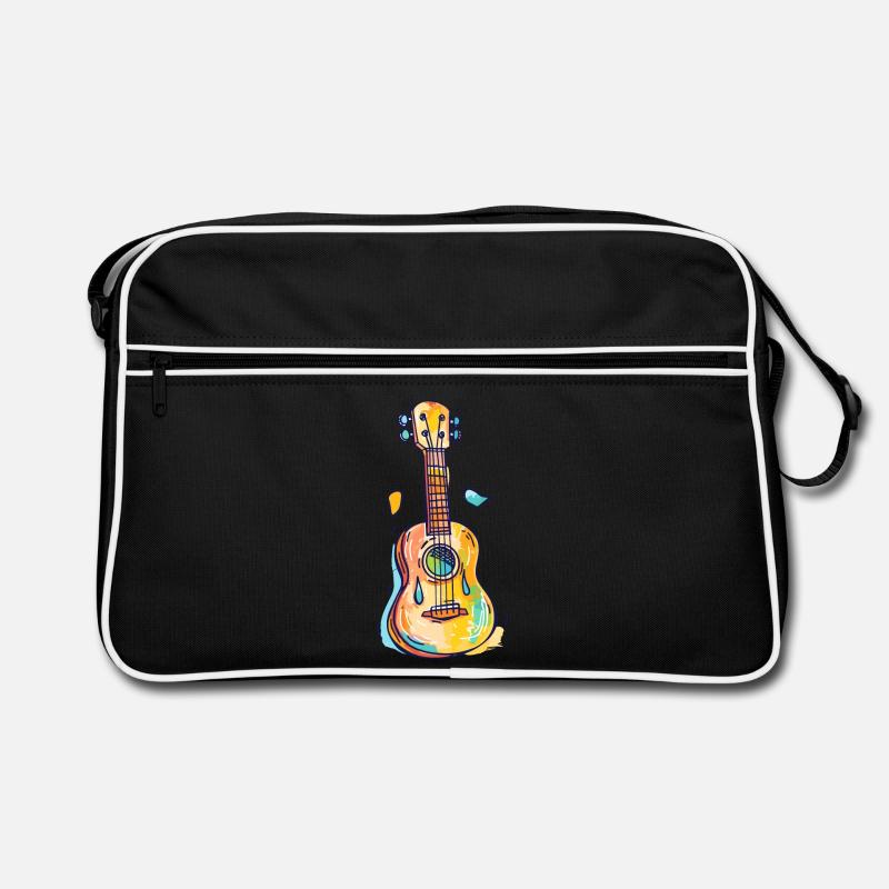 Ukulele Comic Look Retro Tasche
