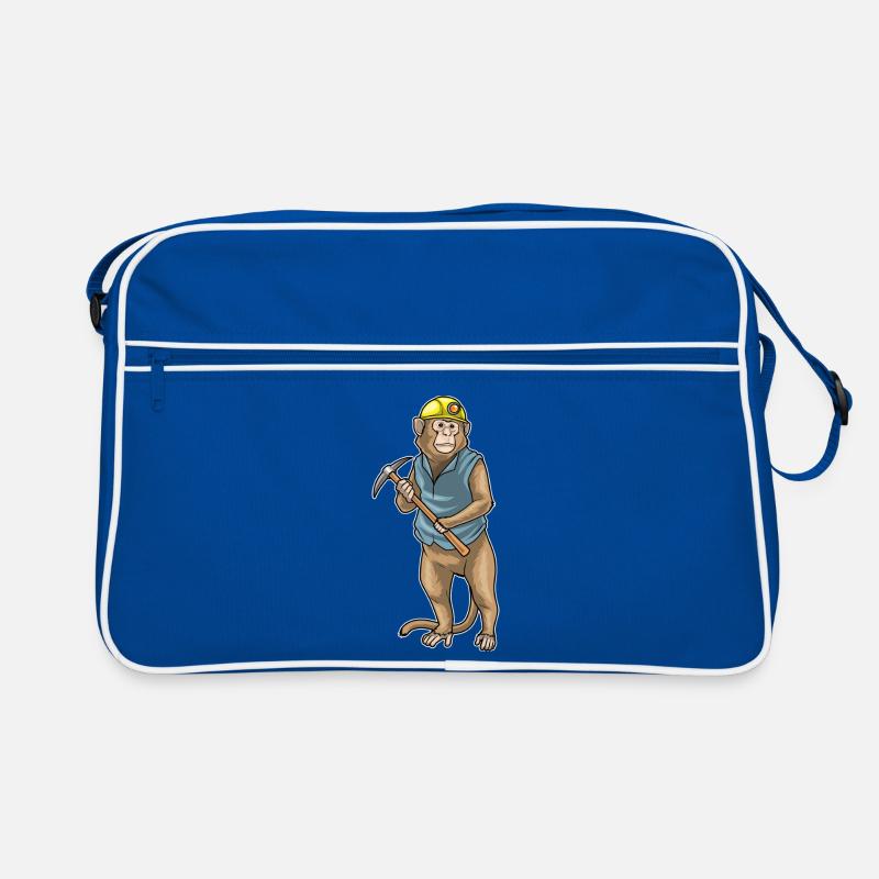 Monkey Miner Pioche Exploitation minière Sac Retro