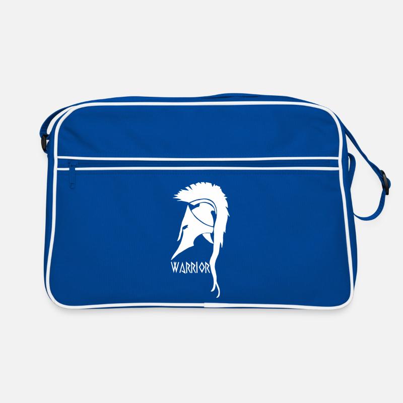 Casque blanc de guerrier antique Sac Retro